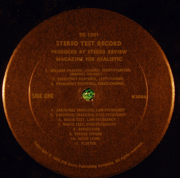 Realistic Stereo Test Record - secondary