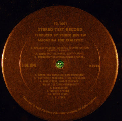 Realistic Stereo Test Record - secondary