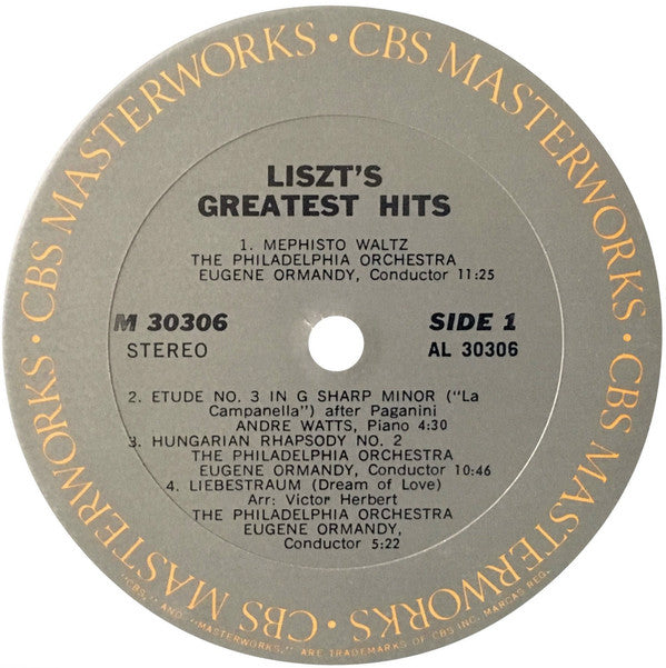 Franz Liszt, Leonard Bernstein, André Watts, Eugene Ormandy, Ivan Davis (2) - Liszt's Greatest Hits