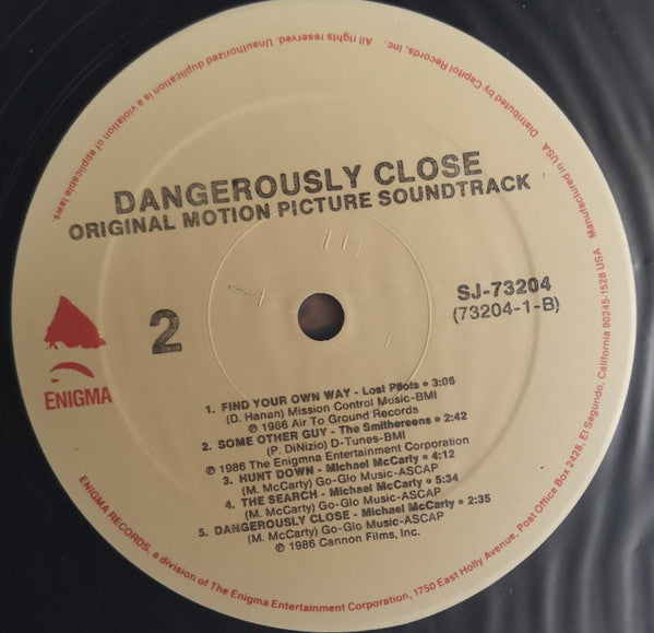 Various - Dangerously Close - Original Motion Picture Soundtrack