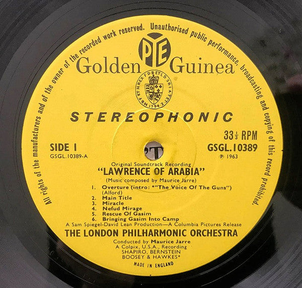 Maurice Jarre, London Philharmonic Orchestra - Lawrence Of Arabia—Original Soundtrack Recording