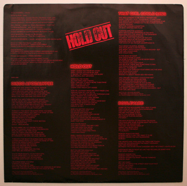 Hold Out - secondary