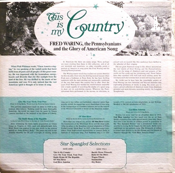 Fred Waring & The Pennsylvanians - This Is My Country