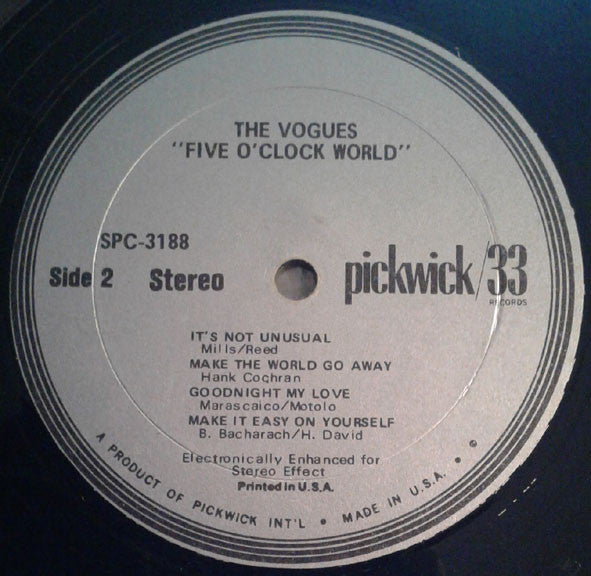 The Vogues - Five O'Clock World