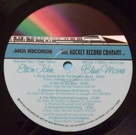 Blue Moves - secondary