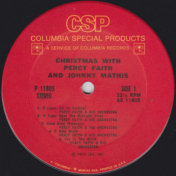 Johnny Mathis, Percy Faith - Christmas With Johnny Mathis And Percy Faith