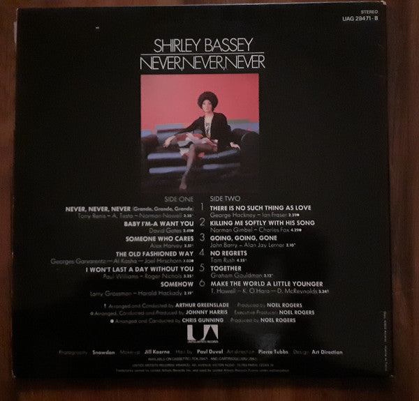 Shirley Bassey - Never Never Never