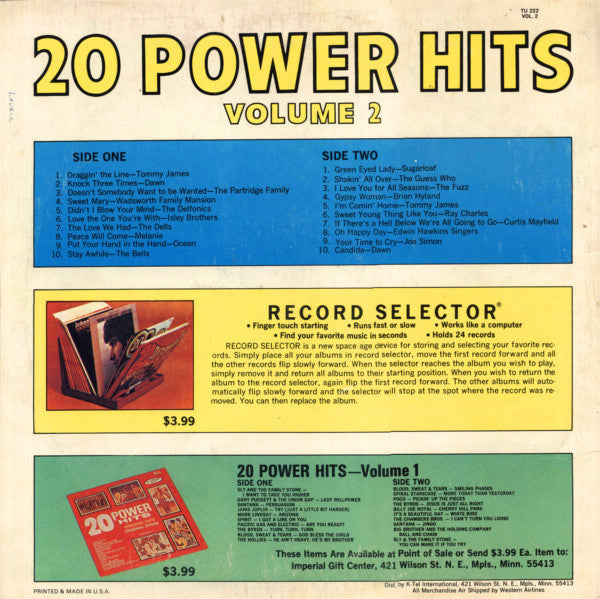 20 Power Hits Volume 2 - secondary