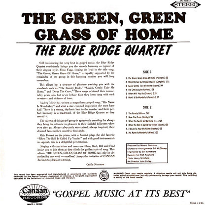 The Blue Ridge Quartet - The Green, Green Grass Of Home