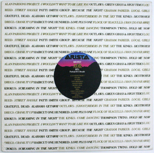 Greatest AOR Hits:  Portrait Of A Decade - primary