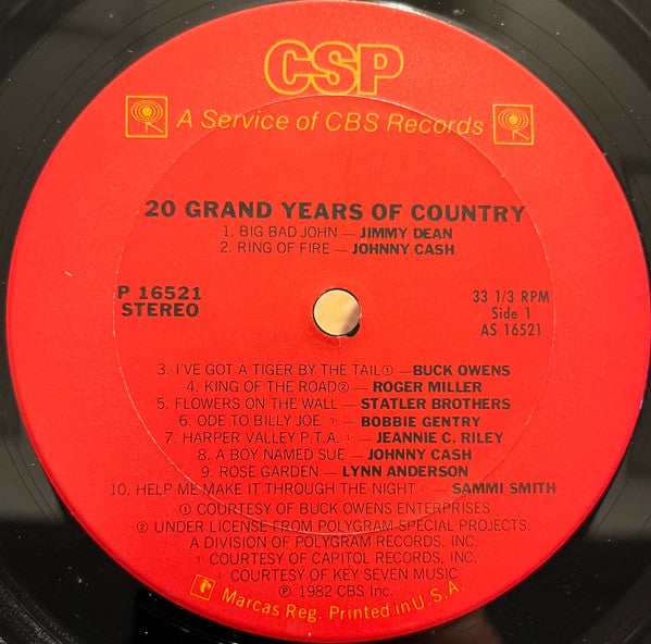 20 Grand Years Of Country - secondary