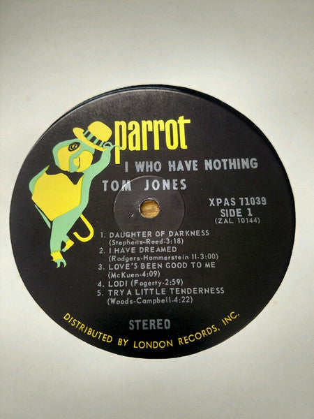 I (Who Have Nothing) - secondary