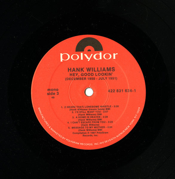 Hey, Good Lookin' : December 1950 - July 1951 - secondary