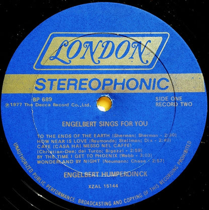 Engelbert Sings For You - secondary