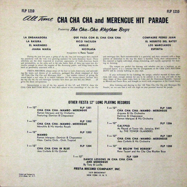 All Time Cha-Cha-Cha And Merengue Hit Parade - secondary