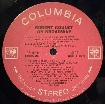 Robert Goulet - On Broadway