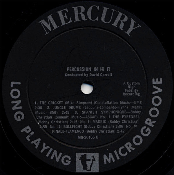 David Carroll - Percussion In Hi-Fi