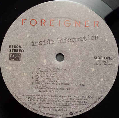 Foreigner - Inside Information