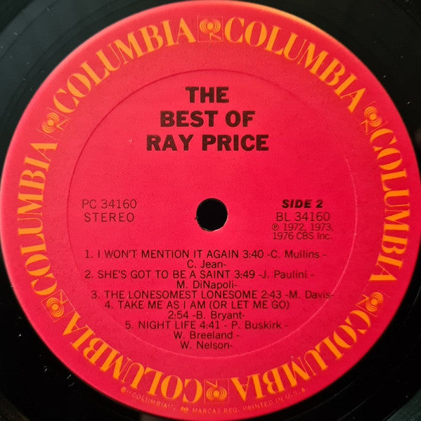 Ray Price - The Best Of Ray Price