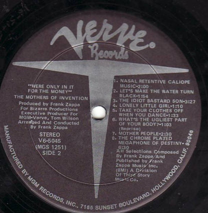 The Mothers - We're Only In It For The Money