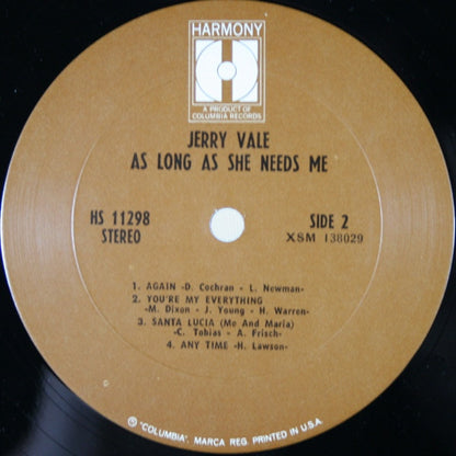 Jerry Vale - As Long As She Needs Me