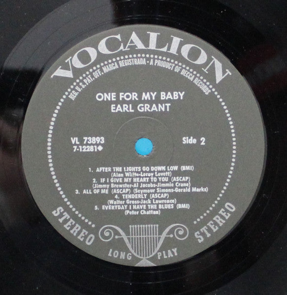 Earl Grant - One For My Baby