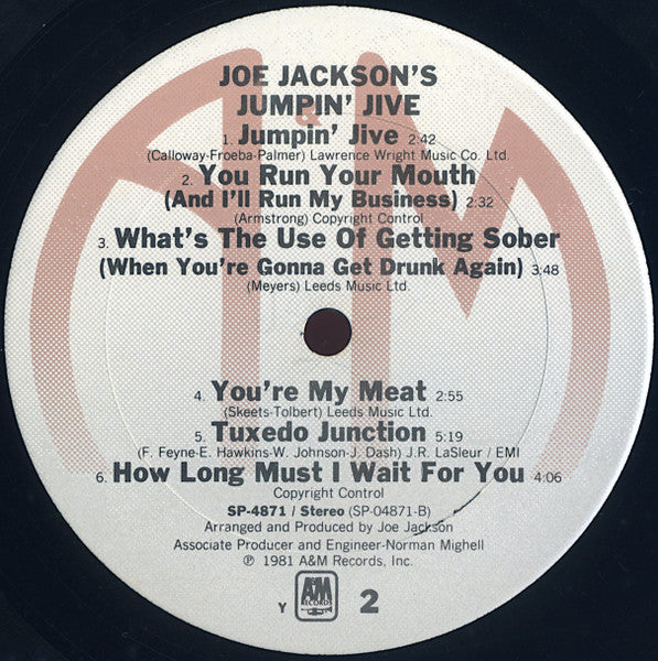 Joe Jackson's Jumpin' Jive - secondary
