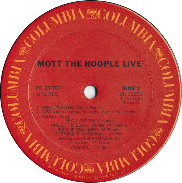 Mott The Hoople Live - secondary