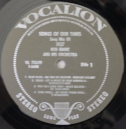 Bob Grant And His Orchestra - Songs Of Our Times: Song Hits Of 1927