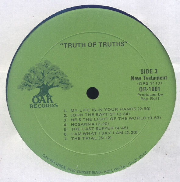 Truth Of Truths - secondary