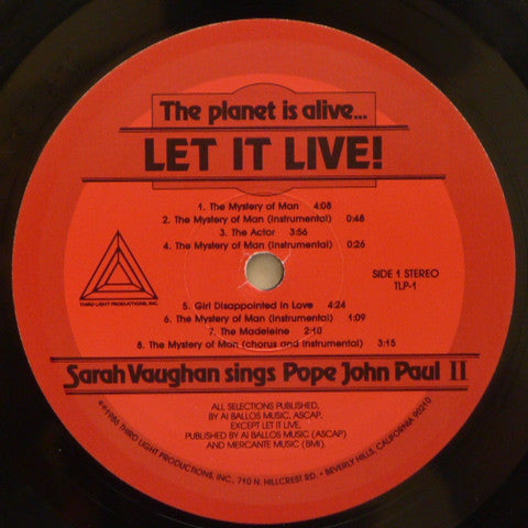 Sarah Vaughan - The Planet Is Alive... Let It Live!