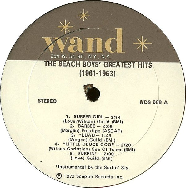 The Beach Boys' Greatest Hits (1961-1963) - secondary