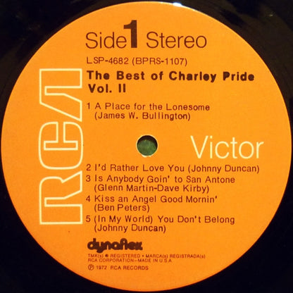 The Best Of Charley Pride Vol. II - secondary