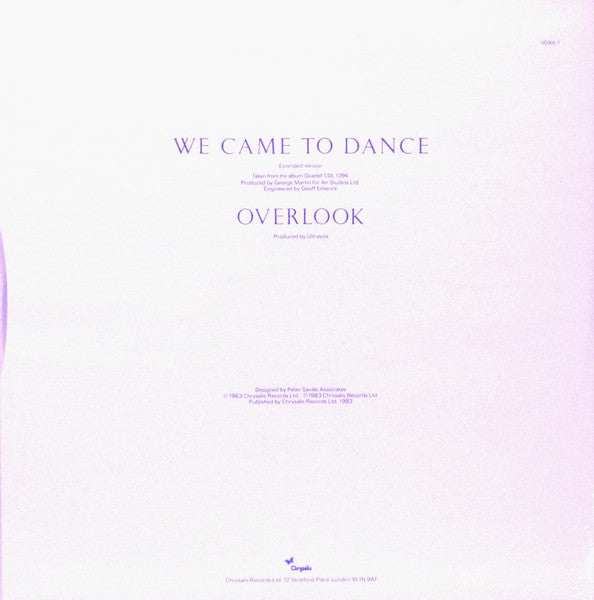 We Came To Dance - secondary