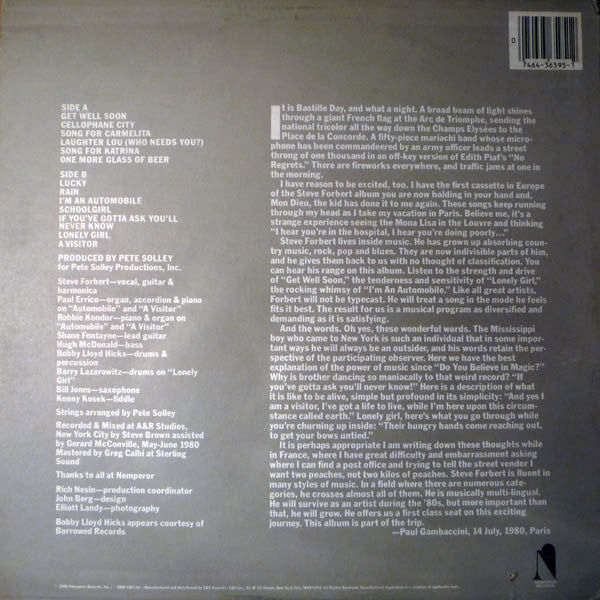 Steve Forbert - Little Stevie Orbit