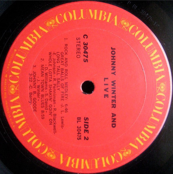 Live Johnny Winter And - secondary