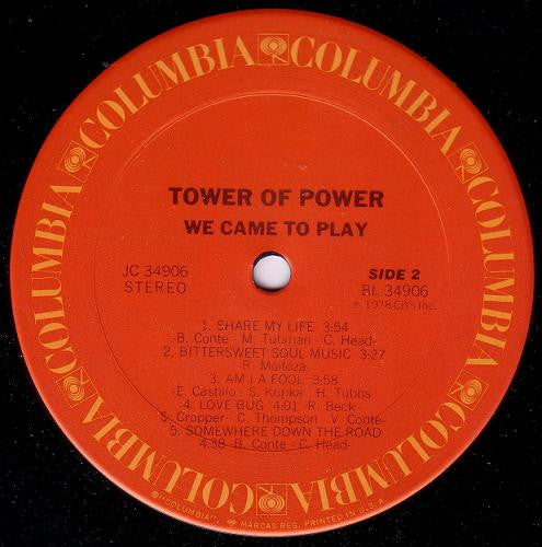 Tower Of Power - We Came To Play