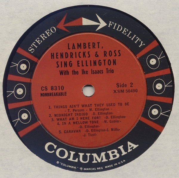 Lambert, Hendricks & Ross, The Ike Isaacs Trio - Sing Ellington