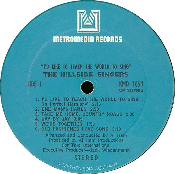 The Hillside Singers - I'd Like To Teach The World To Sing
