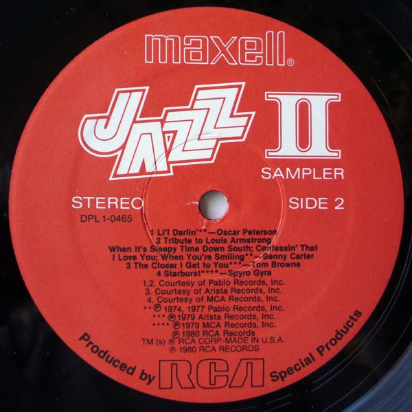 Maxell Jazz II Sampler - secondary