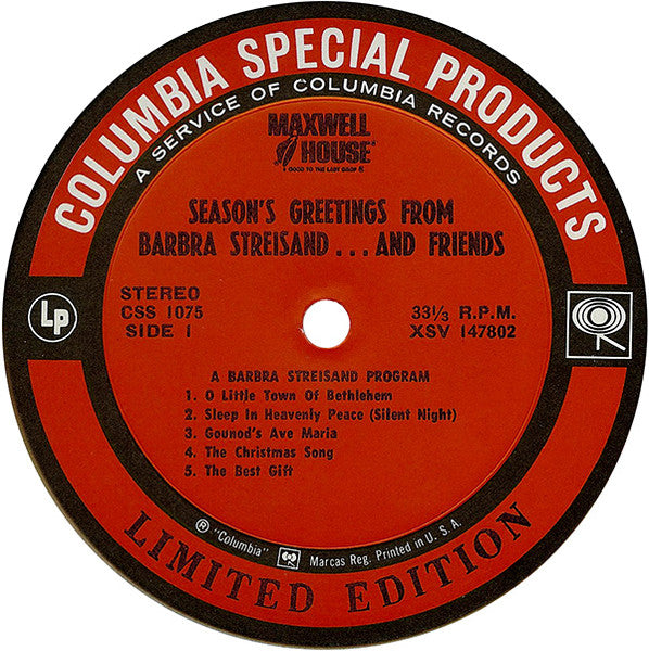 Season's Greetings From Barbra Streisand...And Friends - secondary