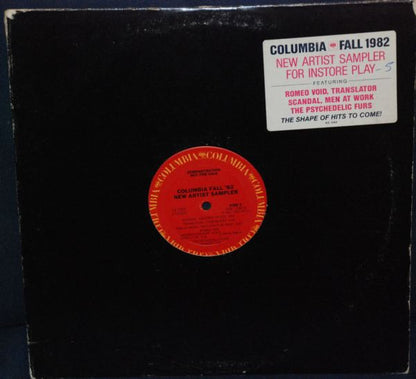 Columbia Fall '82 New Artists Sampler - secondary