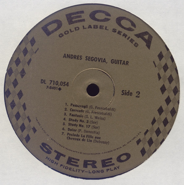 Andrés Segovia - Five Pieces From "Platero And I"