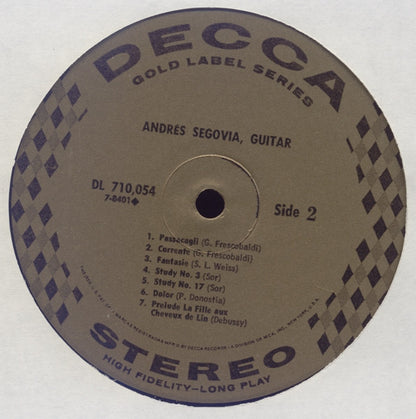 Andrés Segovia - Five Pieces From "Platero And I"
