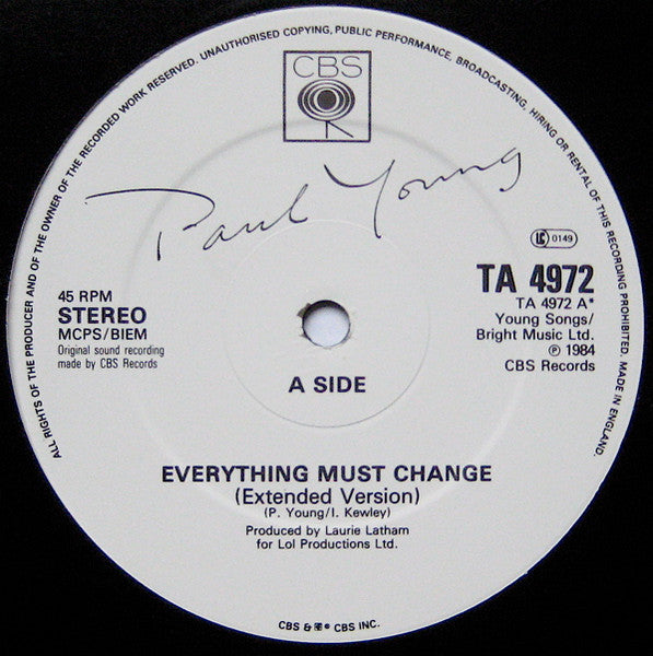 Everything Must Change (Special Extended Mix) - secondary