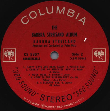 The Barbra Streisand Album - secondary