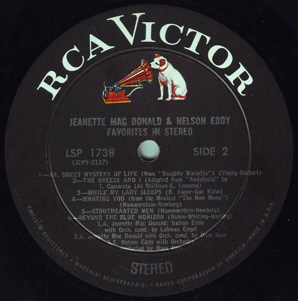 Jeanette MacDonald, Nelson Eddy - Favorites In Stereo