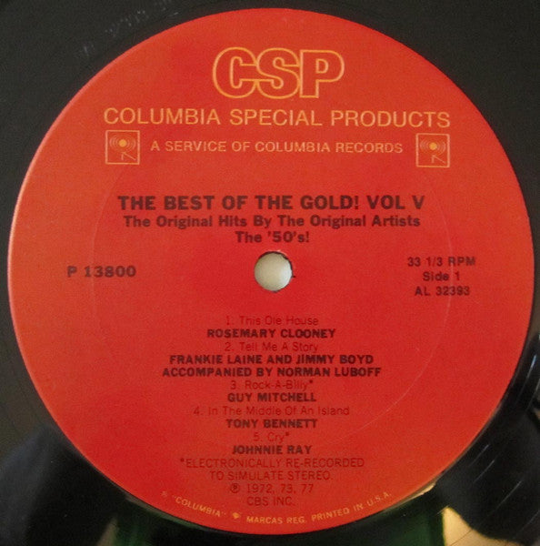 The Best Of The Gold! Vol. 5 (50's) - secondary