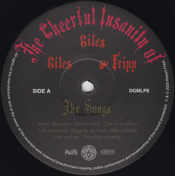 The Cheerful Insanity Of Giles, Giles And Fripp (The Songs) - secondary