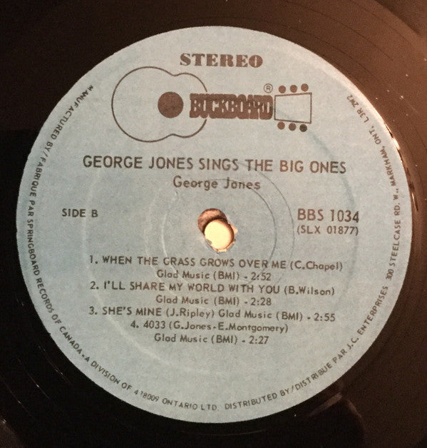 George Jones - George Jones Sings The Big Ones